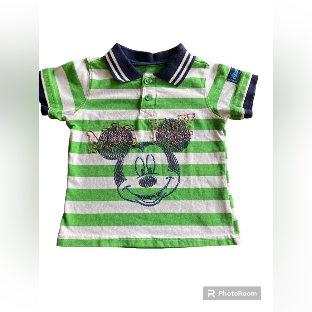 DISNEY Collared Striped Shirt size 24M